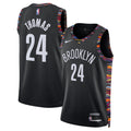 Cam Thomas Brooklyn Nets 2025/26 City Edition Swingman Jersey - Black - Unisex