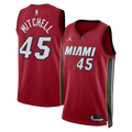 Davion Mitchell Miami Heat Statement Edition Swingman Jersey - Red - Unisex