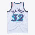 Karl Malone Utah Jazz 1996 Hardwood Classics Swingman Jersey - White - Mens