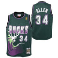 Ray Allen Milwaukee Bucks 1996-97 Hardwood Classics Swingman Jersey - Fir - Youth