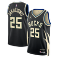 Kasparas Jakučionis Milwaukee Bucks Statement Edition Swingman Jersey - Hunter Green - Unisex