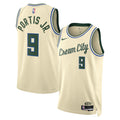 Bobby Portis Milwaukee Bucks 2025/26 City Edition Swingman Jersey - Cream - Unisex