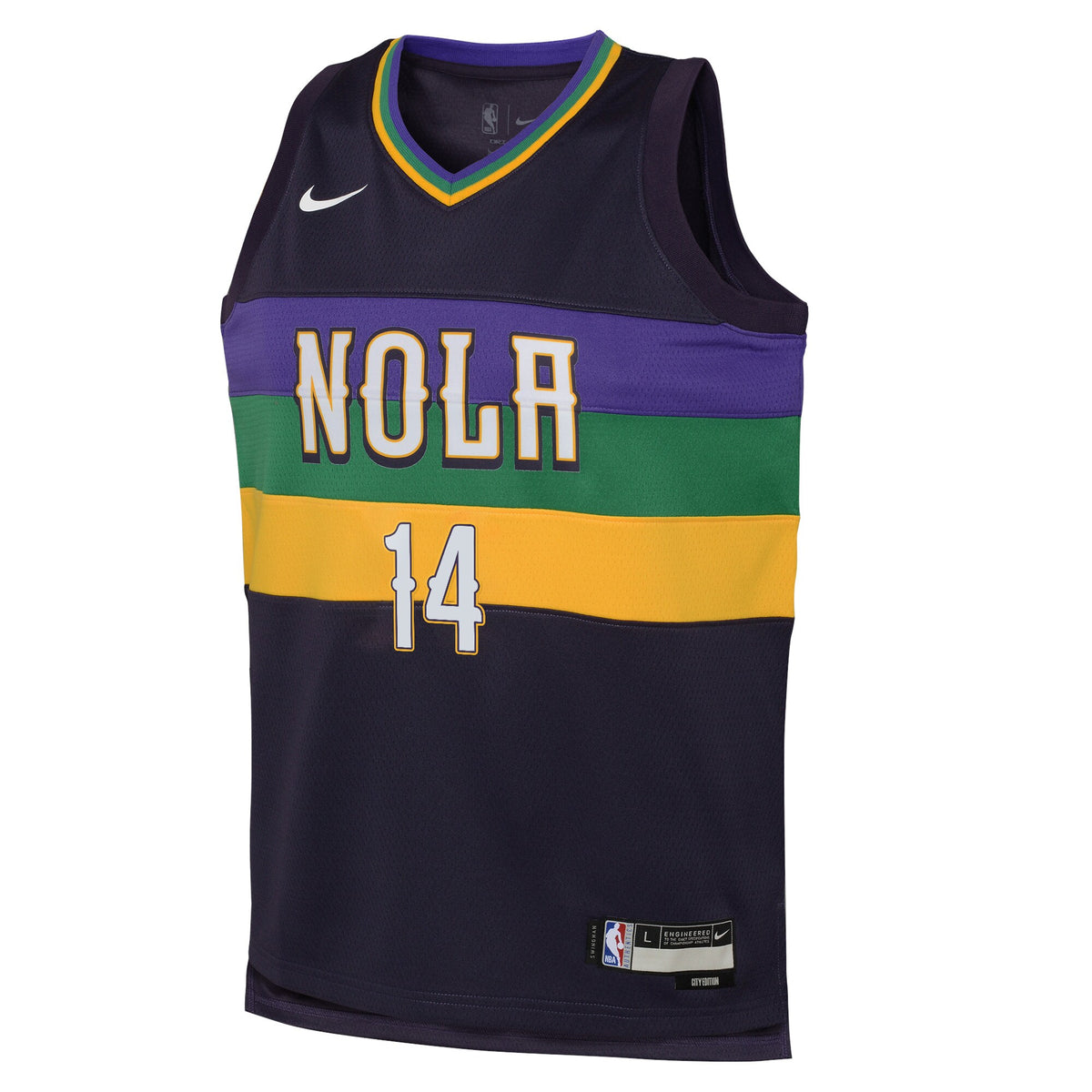 Brandon Ingram New Orleans Pelicans City Edition Swingman Jersey - Purple - Youth