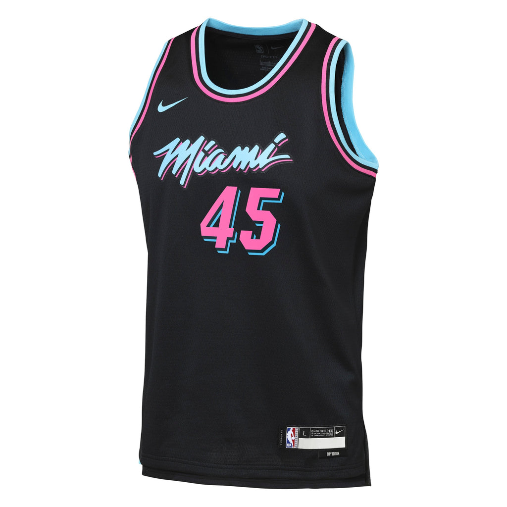 Davion Mitchell Miami Heat 2025/26 City Edition Swingman Jersey - Black - Youth