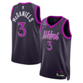 Jaden McDaniels Minnesota Timberwolves 2025/26 City Edition Swingman Jersey - Black - Unisex