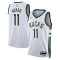 Tyler Herro Milwaukee Bucks Association Edition Swingman Jersey - White - Unisex