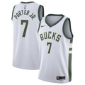 Kevin Porter Jr. Milwaukee Bucks Association Edition Swingman Jersey - White - Youth