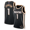 Jalen Johnson Atlanta Hawks 2025/26 City Edition Swingman Jersey - Black - Unisex