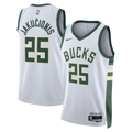 Kasparas Jakučionis Milwaukee Bucks Association Edition Swingman Jersey - White - Unisex