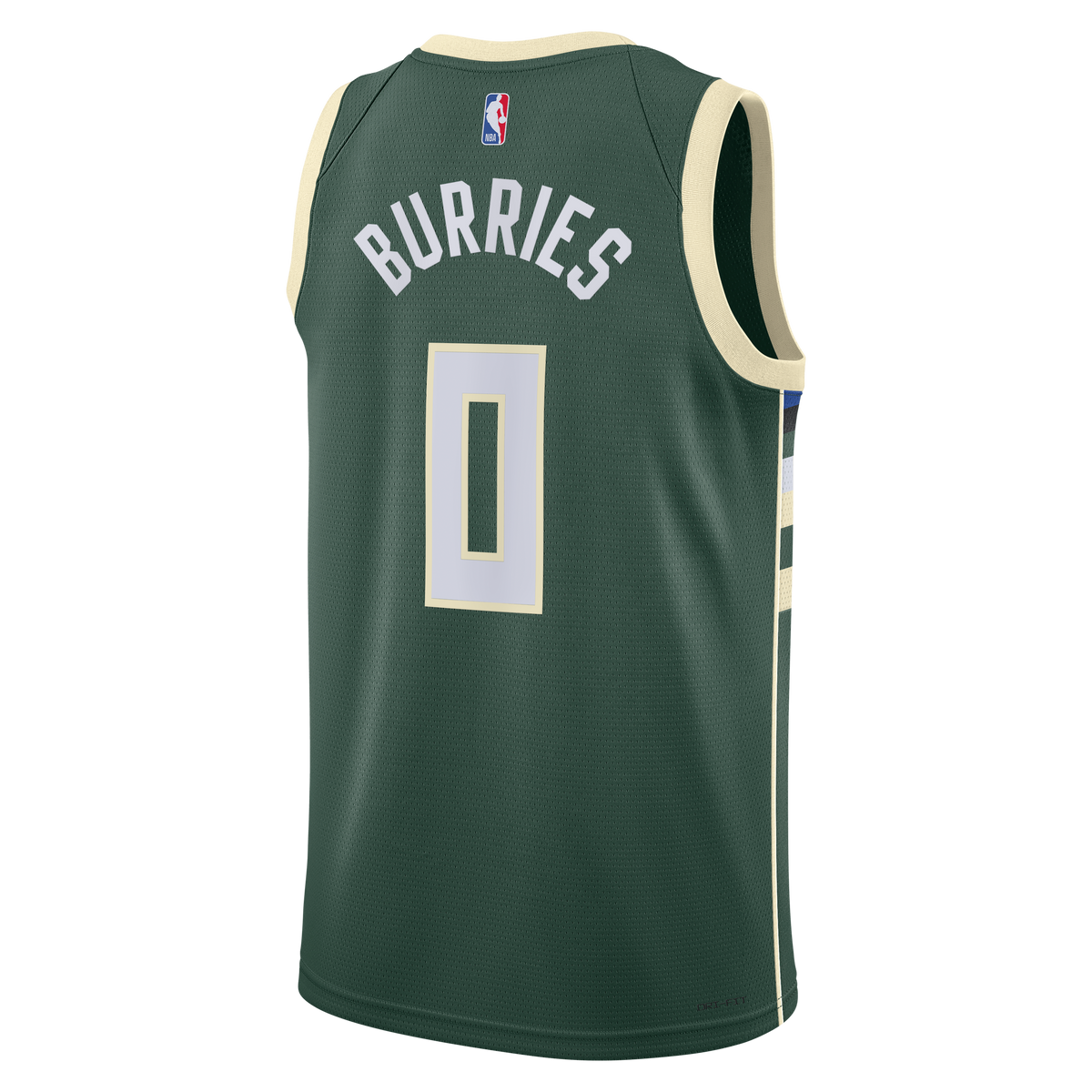 Brayden Burries Milwaukee Bucks Swingman Icon Jersey - Green - Unisex
