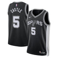 Stephon Castle San Antonio Spurs Swingman Icon Jersey - Black - Unisex